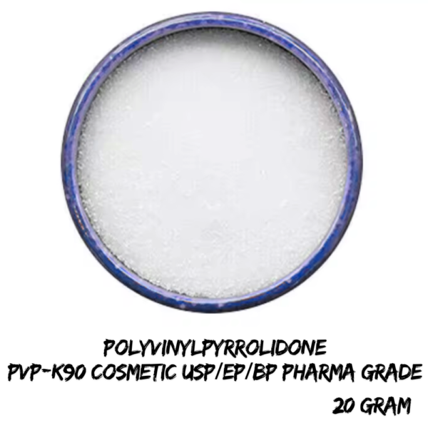 Polyvinylpyrrolidone PVP-K90 Cosmetic USP/EP/BP   بولي فينيل بيروليدون درجة تجميلية – مادة مثبتة ومكثفة