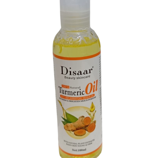 Turmeric Face Oil 100ml Pure Natural DISAAR Brightening Care | زيت الكركم الصافي 100 مل تفتيح ونضارة البشرة