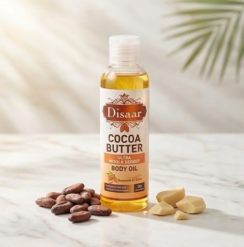 Cocoa Butter Body Oil – Ultra Brightening & Even Skin Tone 100ML | زيت جسم بزبدة الكاكاو – تفتيح وتوحيد لون البشرة