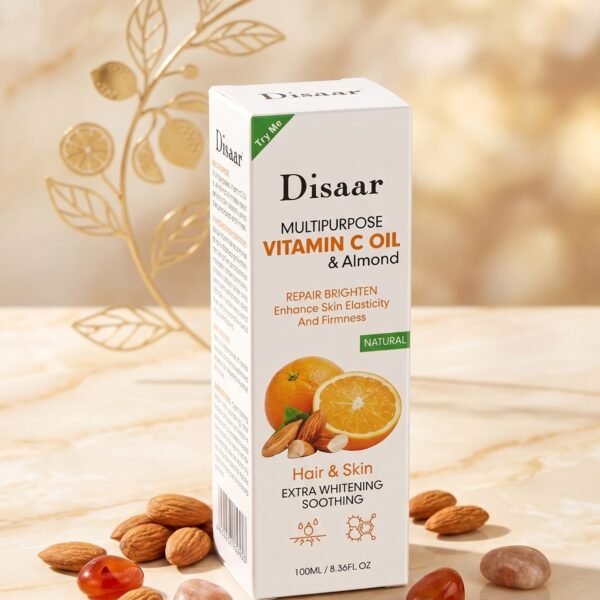 زيت فيتامين سي مع زيت اللوز – زيت الجسم والبشرة | Disaar Vitamin C & Almond Oil