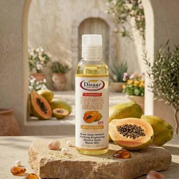 زيت البابايا – ترطيب وتفتيح وإشراقة للبشرة | Disaar Papaya Whitening Moisturizing Oil – Hydrating & Brightening Skin Oil