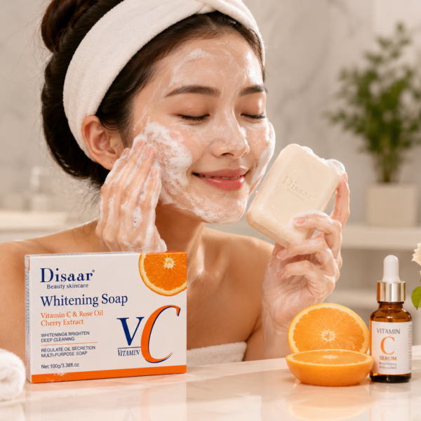 Vitamin C Beauty Soap – Brightening & Deep Cleansing Soap | صابونة فيتامين سي ,  تنظيف وإشراقة وعناية يومية بالبشرة