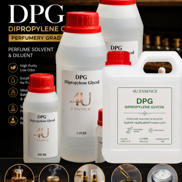 DPG Dipropylene Glycol Perfumery Grade | Perfume Solvent & Diluent |1KG دي بي جي  مذيب ومثبت للعطور والزيوت العطرية