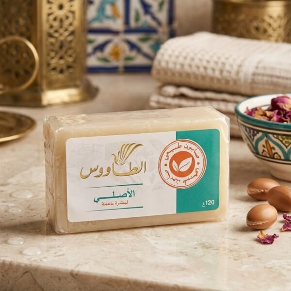 Altaous Authentic Moroccan Soap 120g | صابون الطاووس الأصلي الطبيعي 120غ