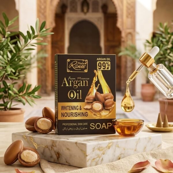 Madam Ranee Moroccan Argan Oil Whitening & Nourishing Soap | صابون بزيت الأرجان المغربي للتفتيح والتغذية