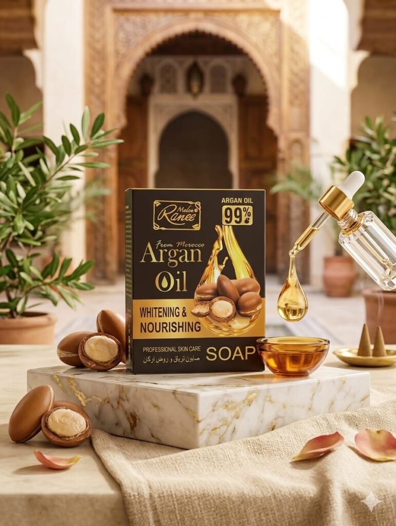 Madam Ranee Moroccan Argan Oil Whitening & Nourishing Soap | صابون بزيت الأرجان المغربي للتفتيح والتغذية