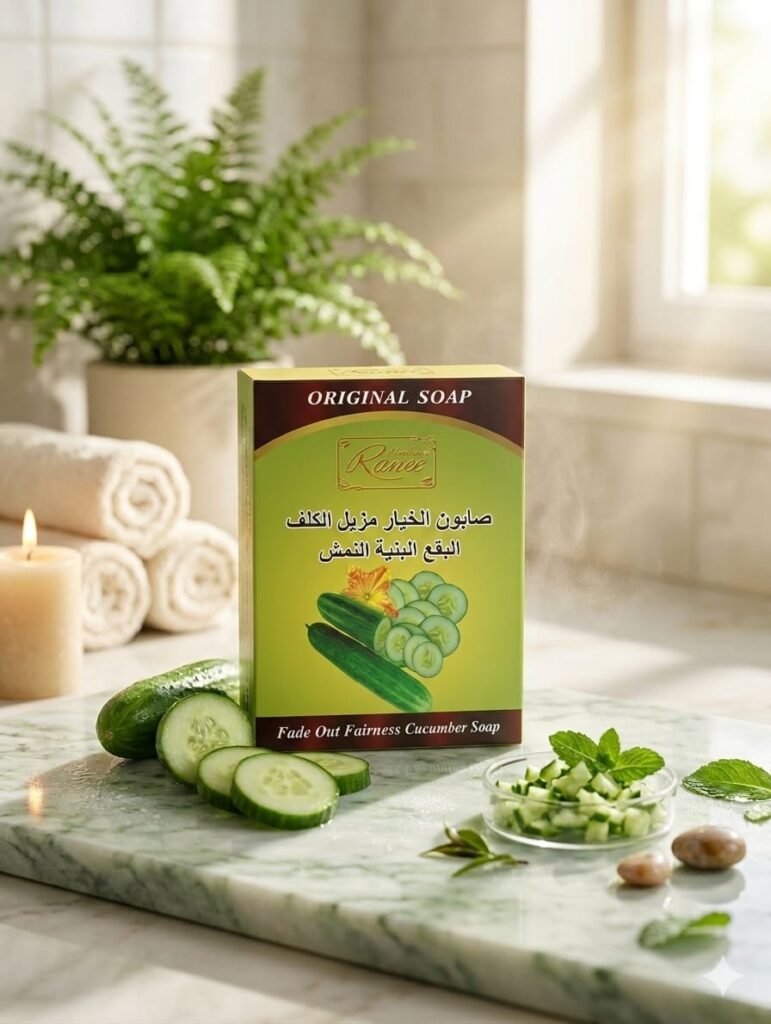 Madam Ranee Fade Out Fairness Cucumber Soap | صابون الخيار لإزالة الكلف والبقع البنية والنمش