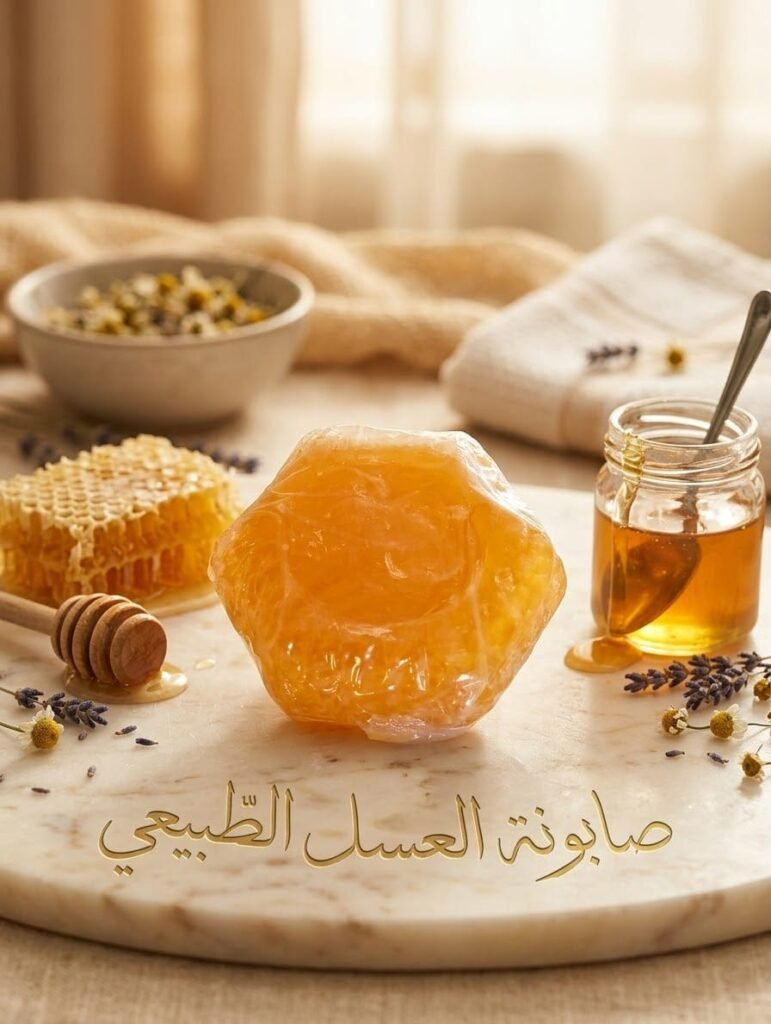 4 U ESSENCE Natural Honey Soap 100g | صابونة العسل الطبيعي 100 غ