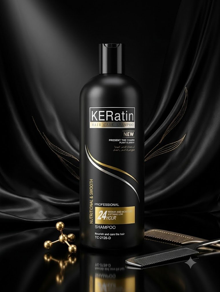 KERAtin Professional 24-Hour Nutritional & Smooth Hair Care Shampoo | شامبو الكيراتين المهني للعناية بالشعر ونعومته على مدار 24 ساعة