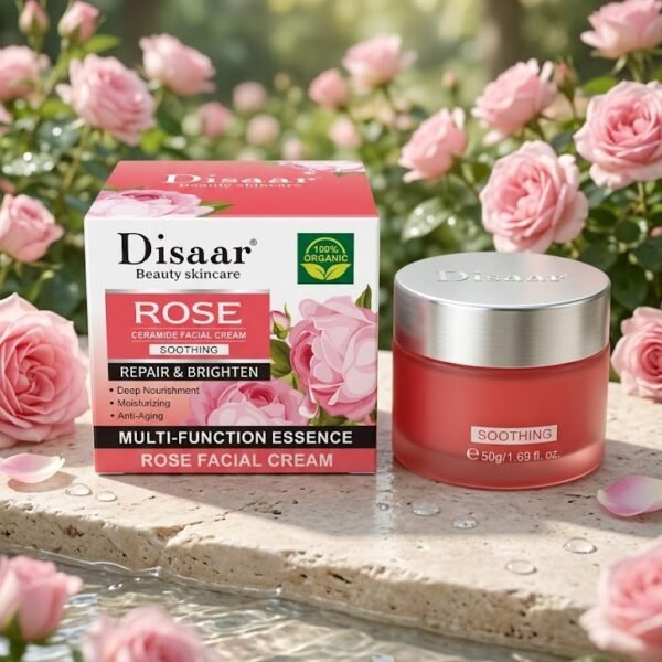 Disaar Rose Ceramide Facial Cream 50g | كريم للوجه بخلاصة الورد 50غ