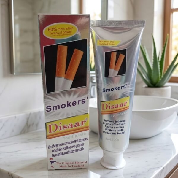 Disaar Smokers' Stain Removal & Whitening Toothpaste 100g | معجون أسنان للمدخنين لإزالة البقع والتبييض 100غ