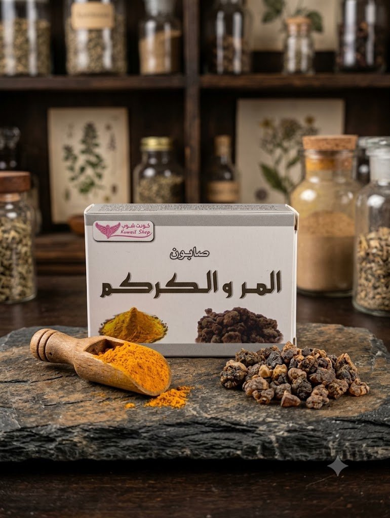Kuwait Shop Natural Myrrh & Turmeric Soap | صابون المر والكركم الطبيعي