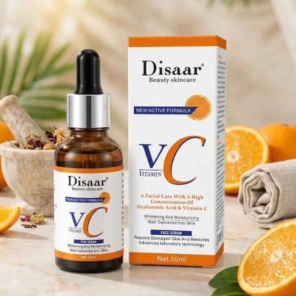 Disaar Vitamin C & Hyaluronic Acid Face Serum 30ml | سيروم للوجه فيتامين سي وحمض الهيالورونيك - 30 مل