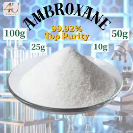 Ambroxan (Ambermor) Powder Natural 99.92% Top Purity – 4 U Essence (10g, 25g, 50g, 100g) | مسحوق أمبروكسان نقي 99.92% عالي الجودة