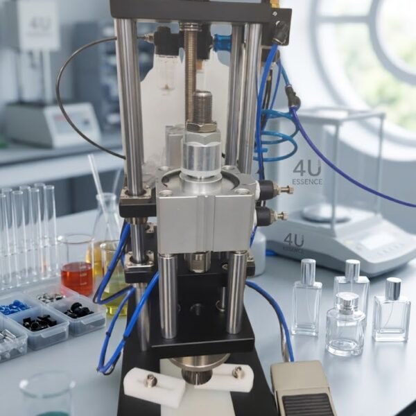 4 U ESSENCE Pneumatic Auto Crimping Machine for Perfume Bottles | ماكينة كبس بمبات العطور الهوائية الأوتوماتيكية