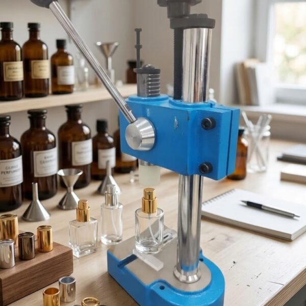 4 U ESSENCE Manual Perfume Bottle Collar Press Machine | كباس أطواق (بمبات) زجاجات العطور اليدوي