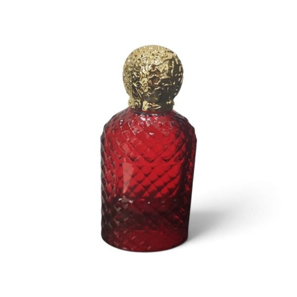 Luxury red perfume 50ml bottle | زجاجة (غرشة) حمراء فخمة للعطور